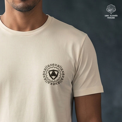 Camiseta Marfim PIMA Unissex - Escape In