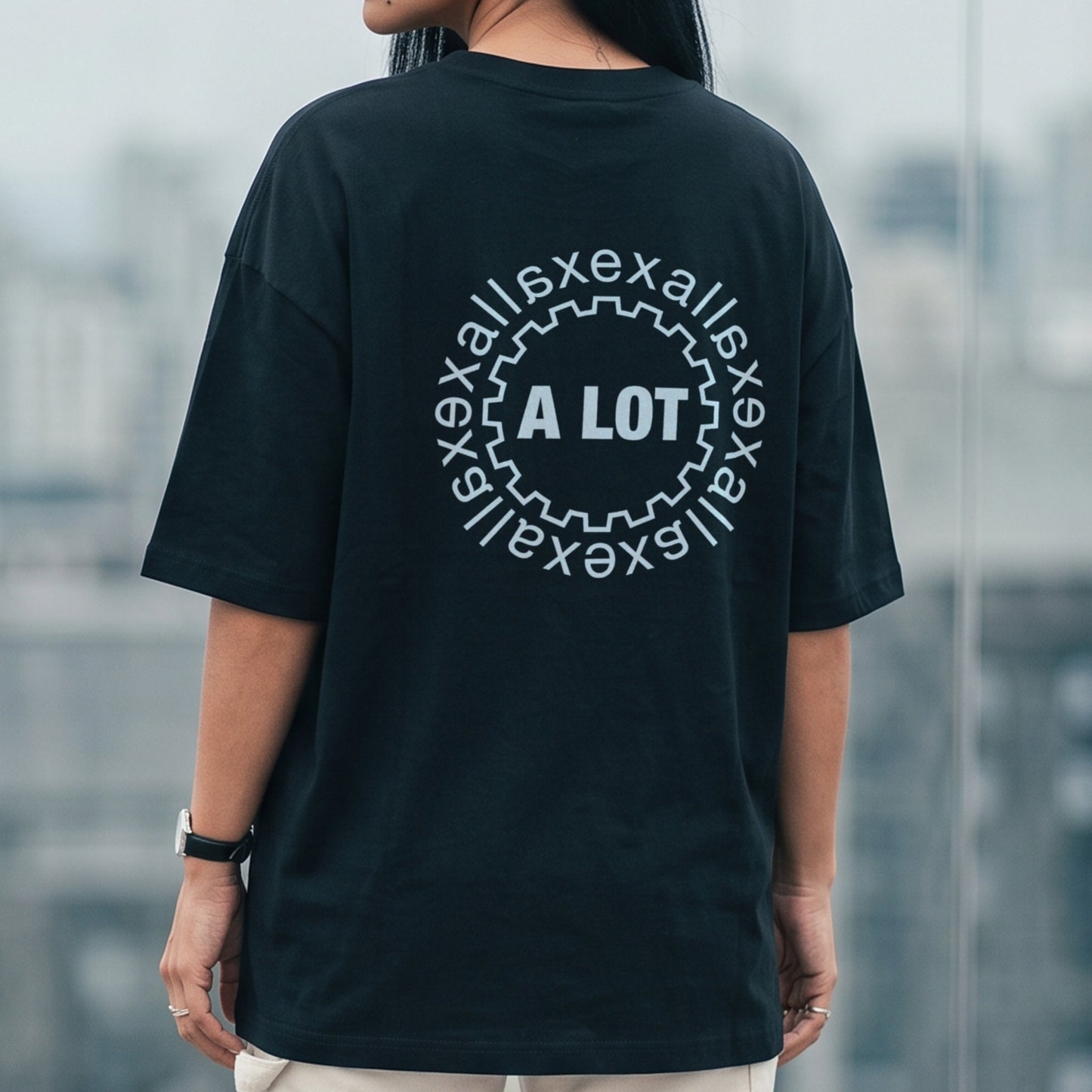 Camiseta Oversized Preta Unissex - Escape In