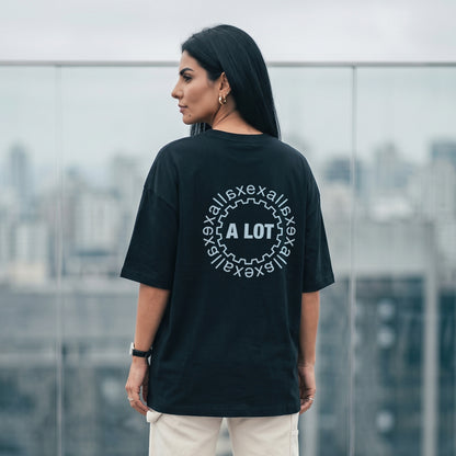 Camiseta Oversized Preta Unissex - Escape In