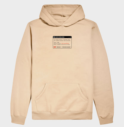 Moletom Hoodie Bege Unissex - Indução Soberana | Exallaxe