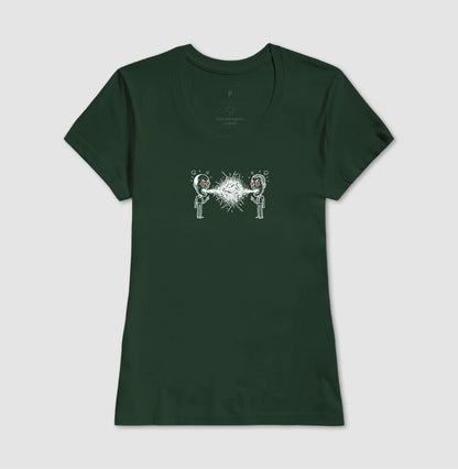 Camiseta Baby Look Verde - Eloquência Muda | Exallaxe