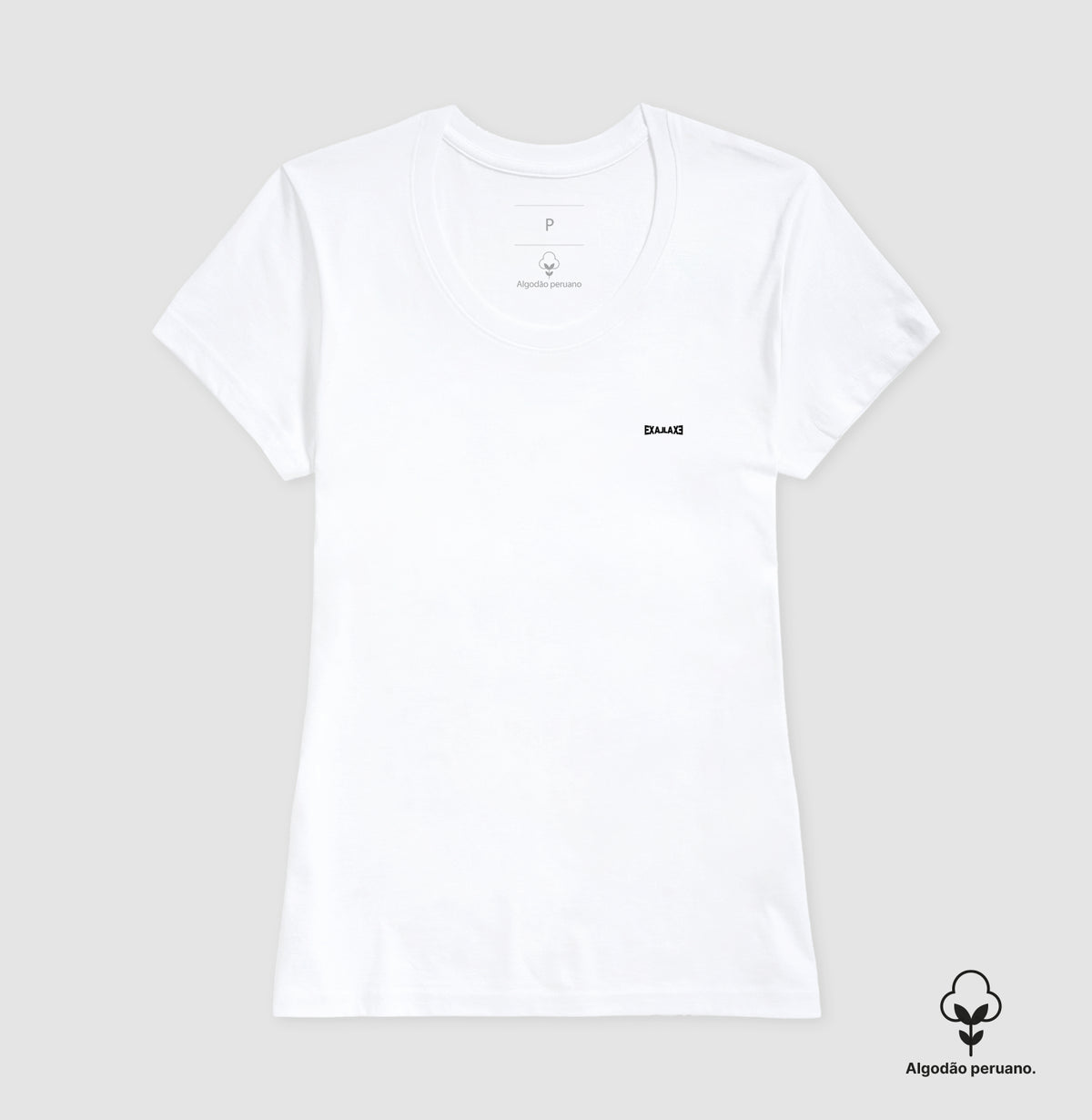 Camiseta Branca PIMA Baby Look - Anonymous Manifest | Exallaxe