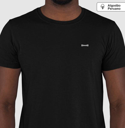Camiseta Preta PIMA Unissex - Anonymous Manifest | Exallaxe