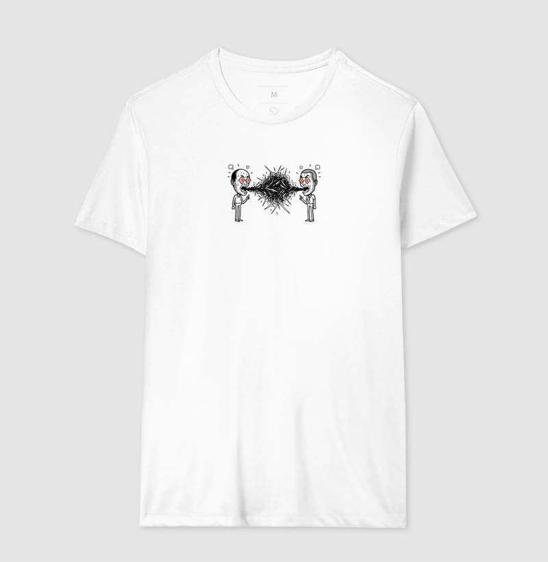 Camiseta Branca Unissex - Eloquência Muda | Exallaxe