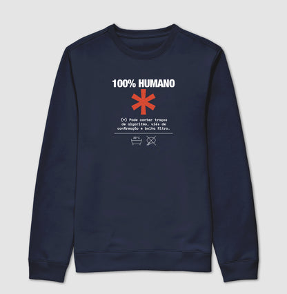 Suéter Moletom Azul Marinho Unissex - Decomposition Label | Exallaxe