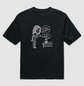 Camiseta Oversized Preta Unissex - Confissão Virtual