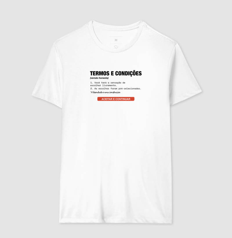 Camiseta Branca Unissex - Default Honesto