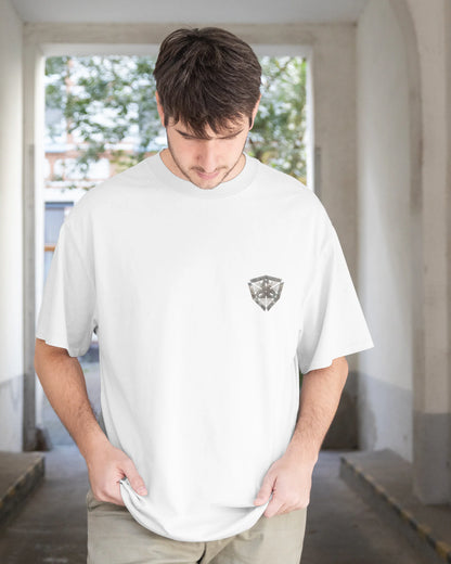 Camiseta Oversized Branca Unissex - Dav-A.I. | Exallaxe