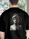 Camiseta Oversized Preta Unissex - Dav-A.I. | Exallaxe