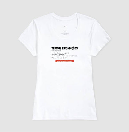 Camiseta Branca Feminina - Default Honesto
