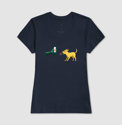 Camiseta Baby Look Azul - Pixel Instinto | Exallaxe