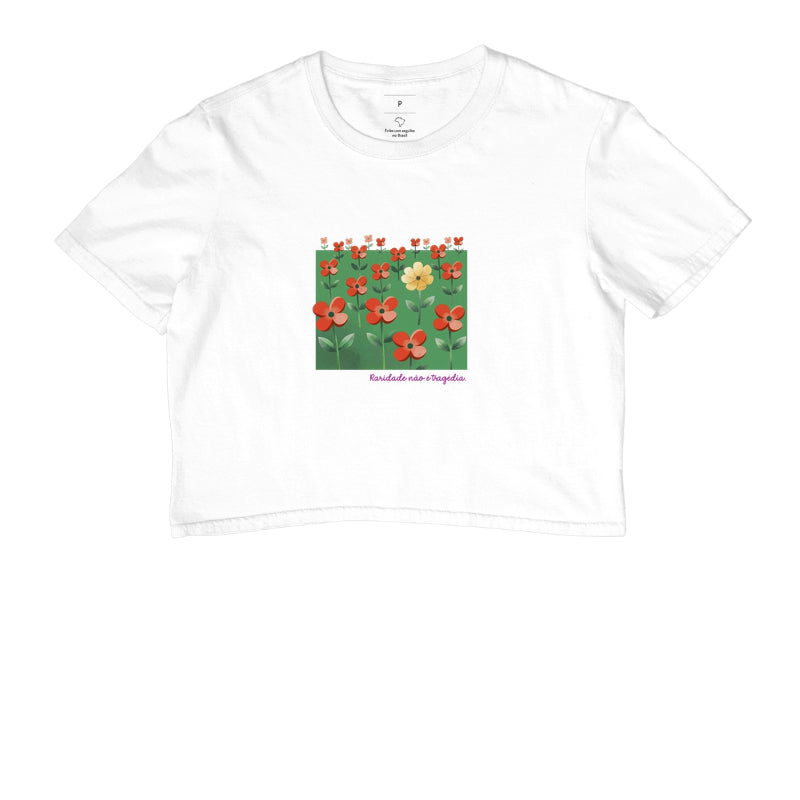 Cropped Branco - Padrão SIncopático | Exallaxe