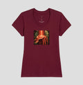 Camiseta Baby Look Bordeaux - Memória Transviada | Exallaxe