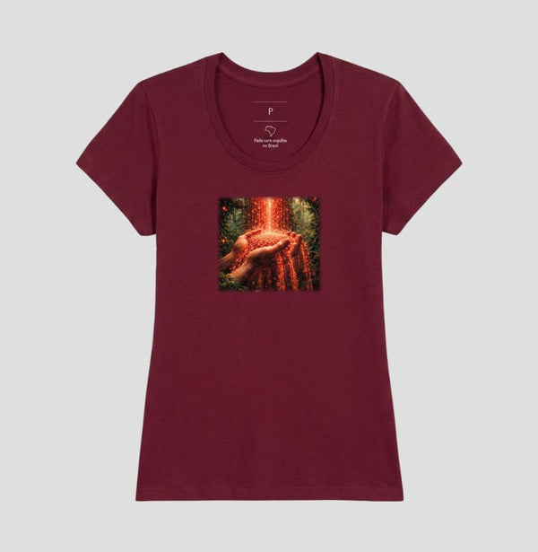Camiseta Baby Look Bordeaux - Memória Transviada | Exallaxe
