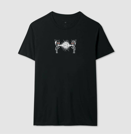 Camiseta Preta Unissex - Eloquência Muda