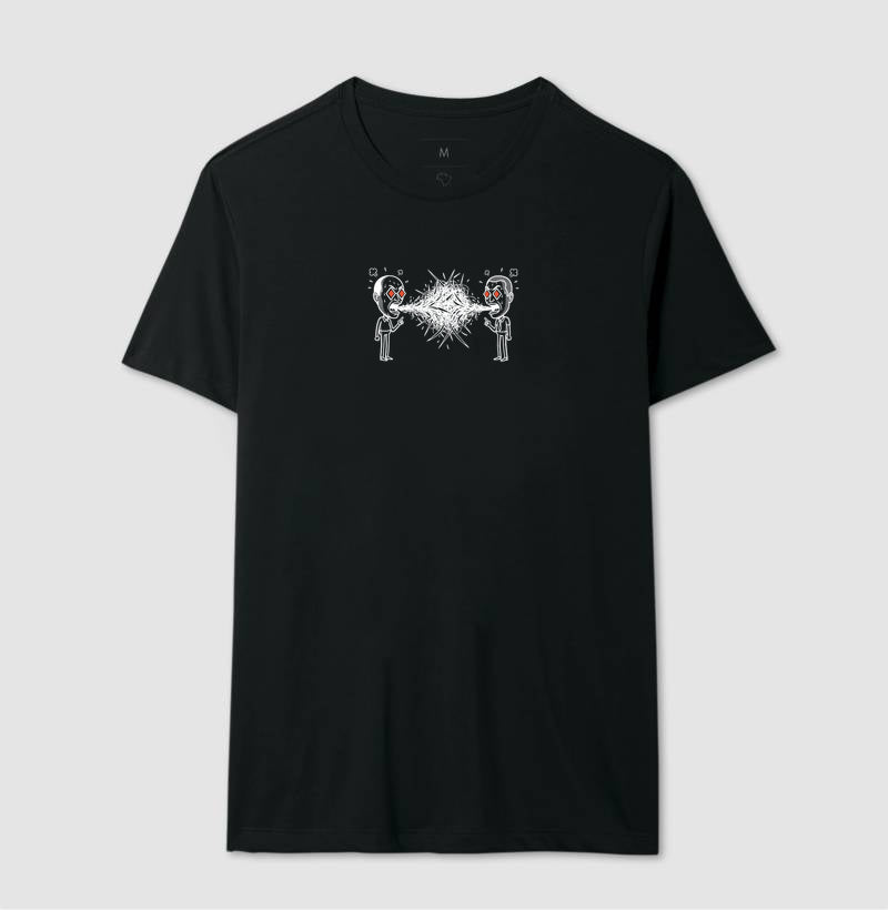 Camiseta Preta Unissex - Eloquência Muda