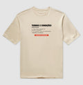 Camiseta Oversized Nude Unissex - Default Honesto | Exallaxe