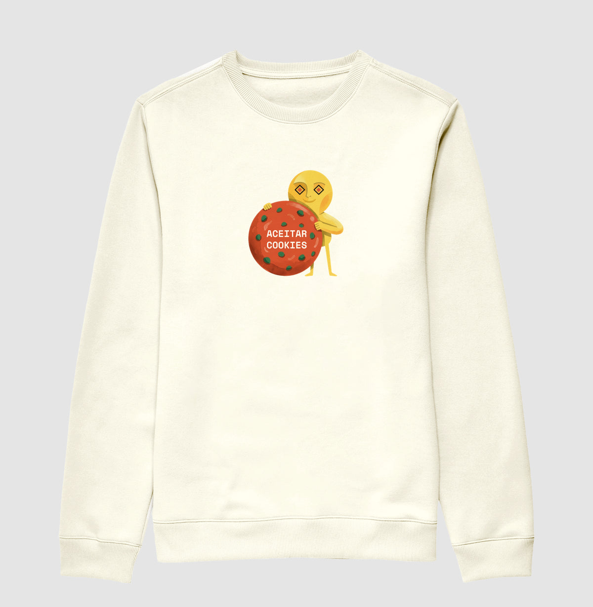 Suéter Moletom Off-White Unissex - Candy Click | Exallaxe
