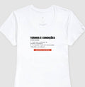 Camiseta Baby Look Branca - Default Honesto | Exallaxe