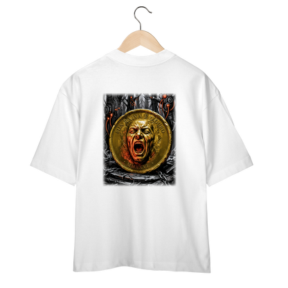 Camiseta Oversized Branca Unissex - Rot Cashflow