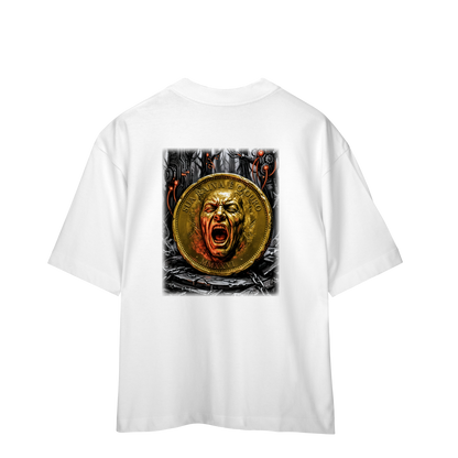 Camiseta Oversized Branca Unissex - Rot Cashflow
