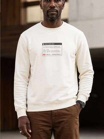 Suéter Moletom Off-White Unissex - Indução Soberana | Exallaxe