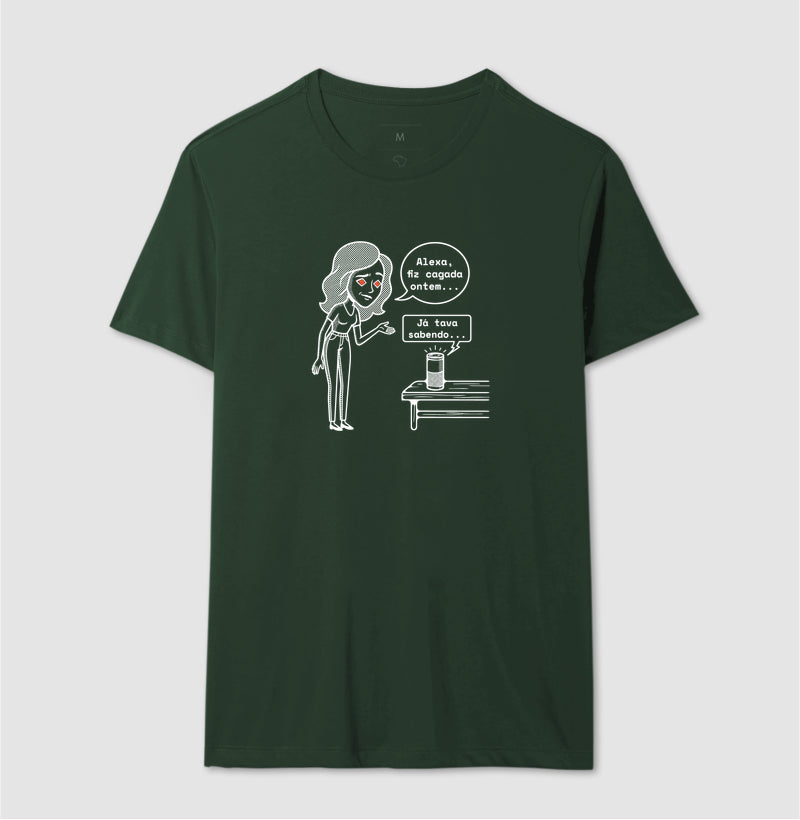 Camiseta Verde Unissex - Confissão Virtual | Exallaxe
