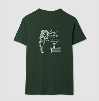 Camiseta Verde Unissex - Confissão Virtual | Exallaxe