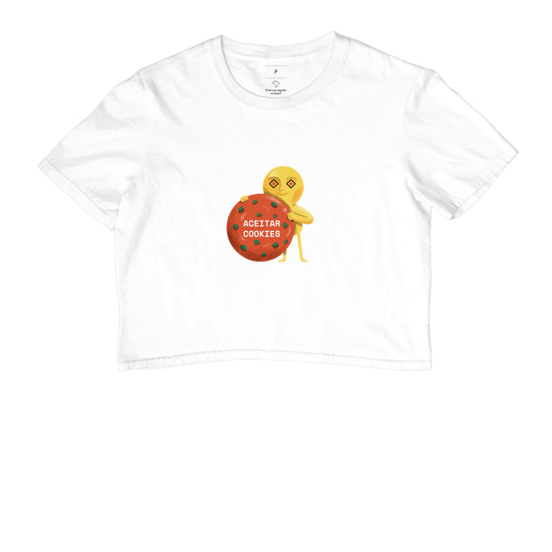 Cropped Branco - Candy Click | Exallaxe