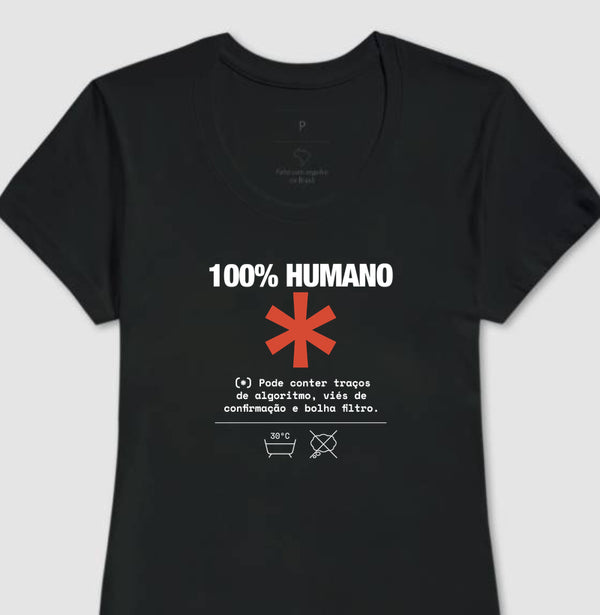 Camiseta Baby Look Preta - Decomposition Label | Exallaxe