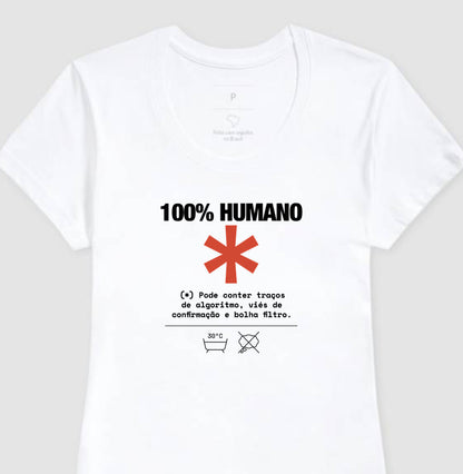 Camiseta Baby Look Branca - Decomposition Label | Exallaxe