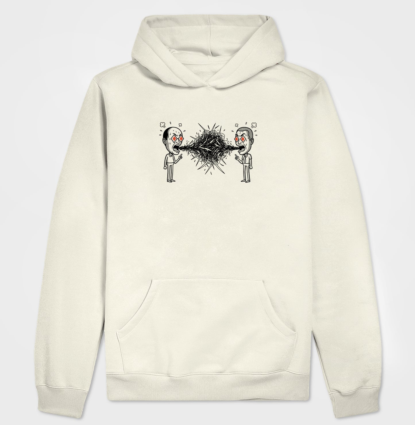 Moletom Hoodie Off-White Unissex - Eloquência Muda