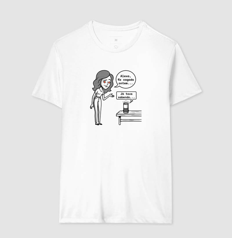 Camiseta Branca Unissex - Confissão Virtual