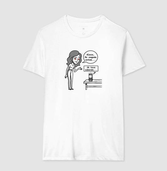 Camiseta Branca Unissex - Confissão Virtual