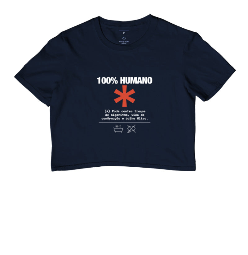 Cropped Azul - Decomposition Label | Exallaxe