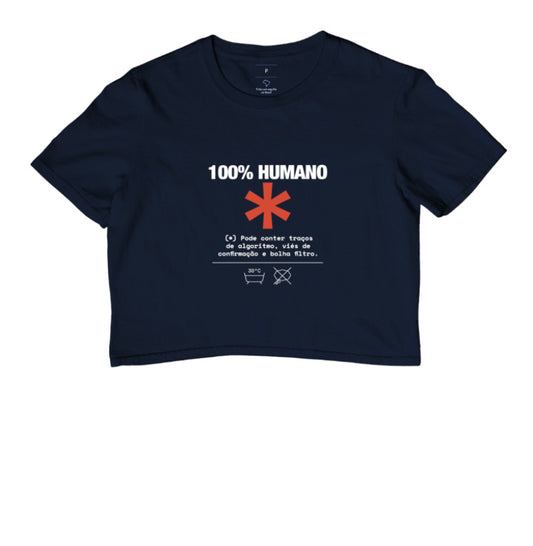 Cropped Azul - Decomposition Label | Exallaxe