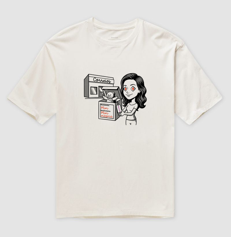 Camiseta Oversized Off-White Unissex - Destinatário Importador | Exallaxe