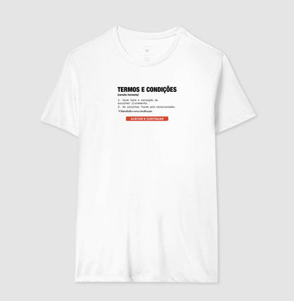 Camiseta Branca Unissex - Default Honesto | Exallaxe