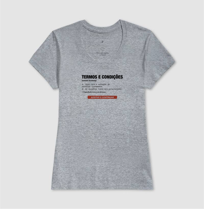 Camiseta Cinza Feminina - Default Honesto