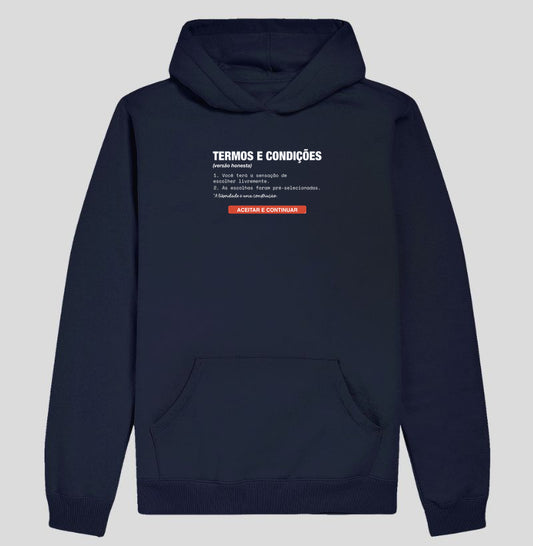 Moletom Hoodie Azul Marinho Unissex - Default Honesto | Exallaxe