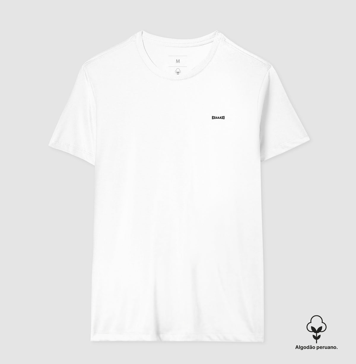 Camiseta Branca PIMA Unissex - Anonymous Manifest | Exallaxe