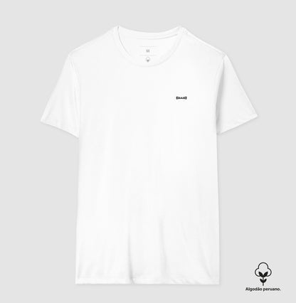 Camiseta Branca PIMA Unissex - Anonymous Manifest | Exallaxe