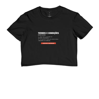 Cropped Preto - Default Honesto | Exallaxe