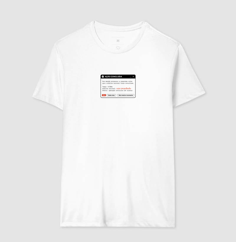 Camiseta Branca Unissex - Indução Soberana | Exallaxe