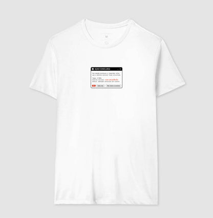 Camiseta Branca Unissex - Indução Soberana | Exallaxe