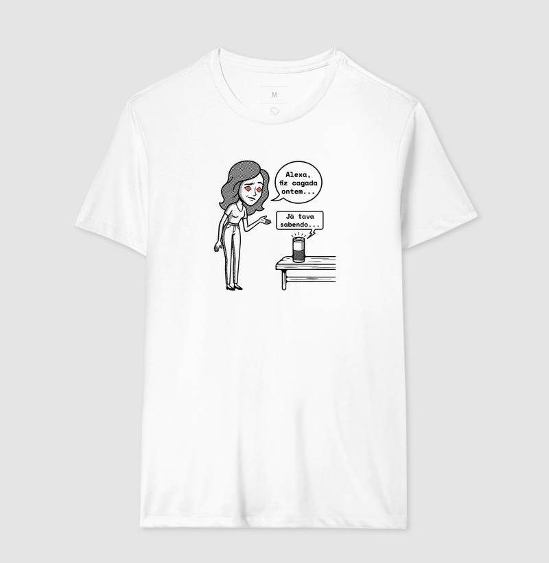 Camiseta Branca Unissex - Confissão Virtual | Exallaxe