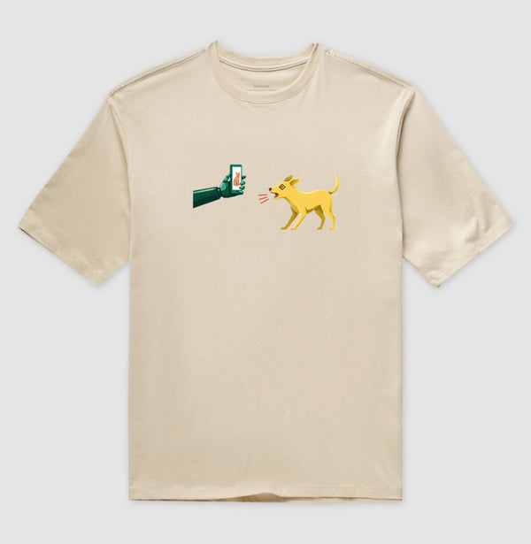 Camiseta Oversized Nude Unissex - Pixel Instinto | Exallaxe