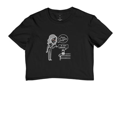Cropped Preto - Confissão Virtual | Exallaxe
