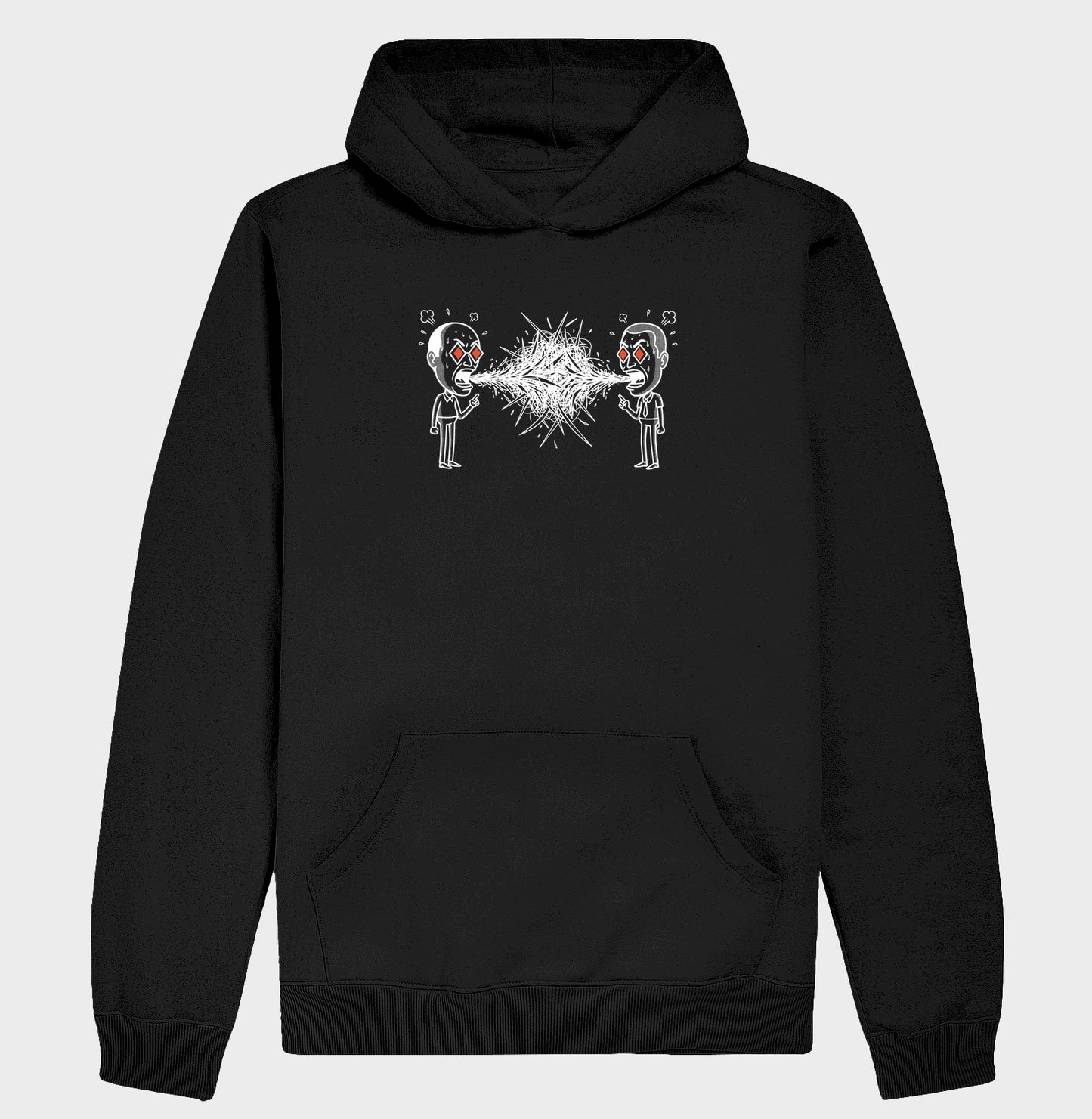 Moletom Hoodie Preto Unissex - Eloquência Muda
