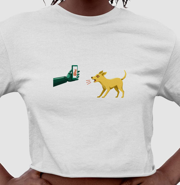 Cropped Branco - Pixel Instinto | Exallaxe